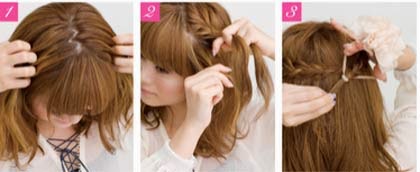 como fazer penteados japoneses